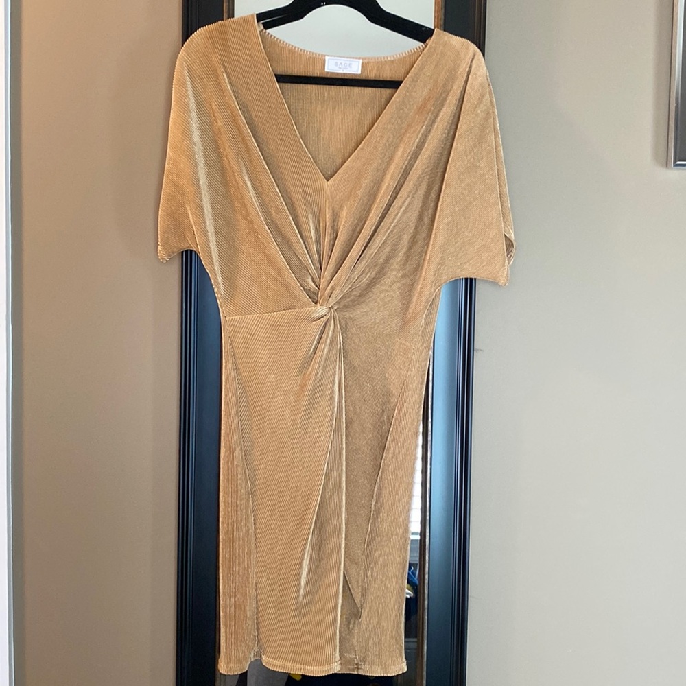 Gold dress
